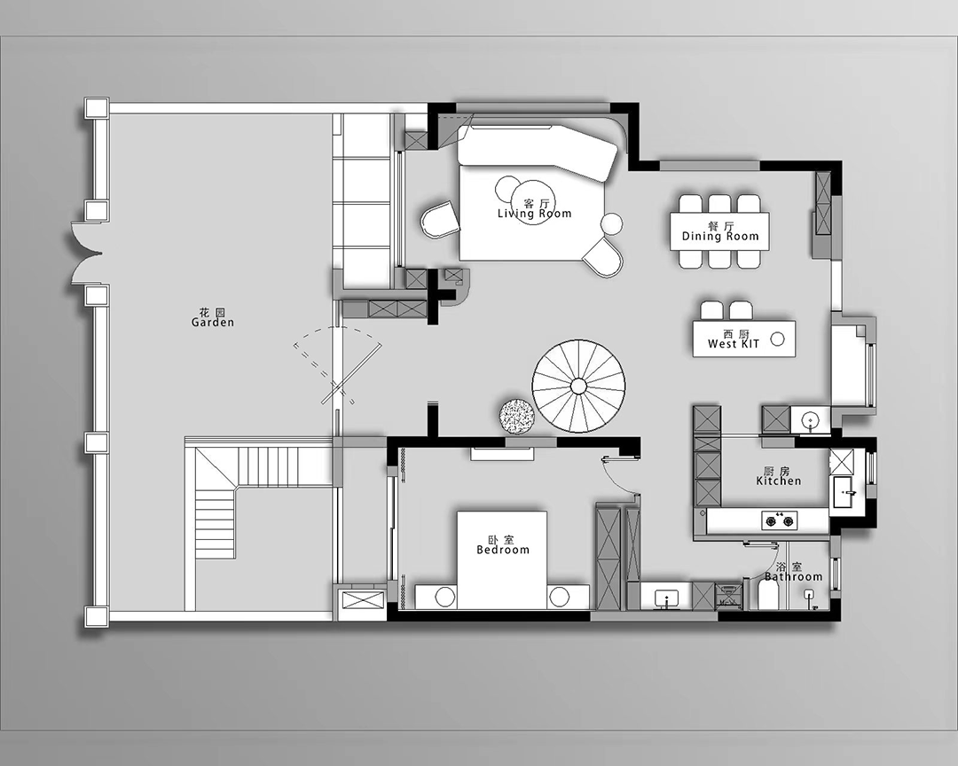 江苏300平叠墅《月影》丨中国南京丨南舍空间设计-38