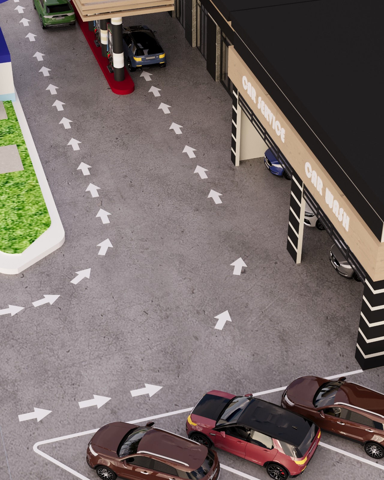 沙特阿拉伯加油站设计-9