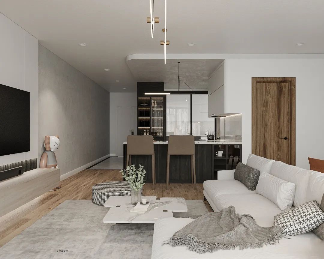 越南简约绿调两居室丨Elemental Design-4