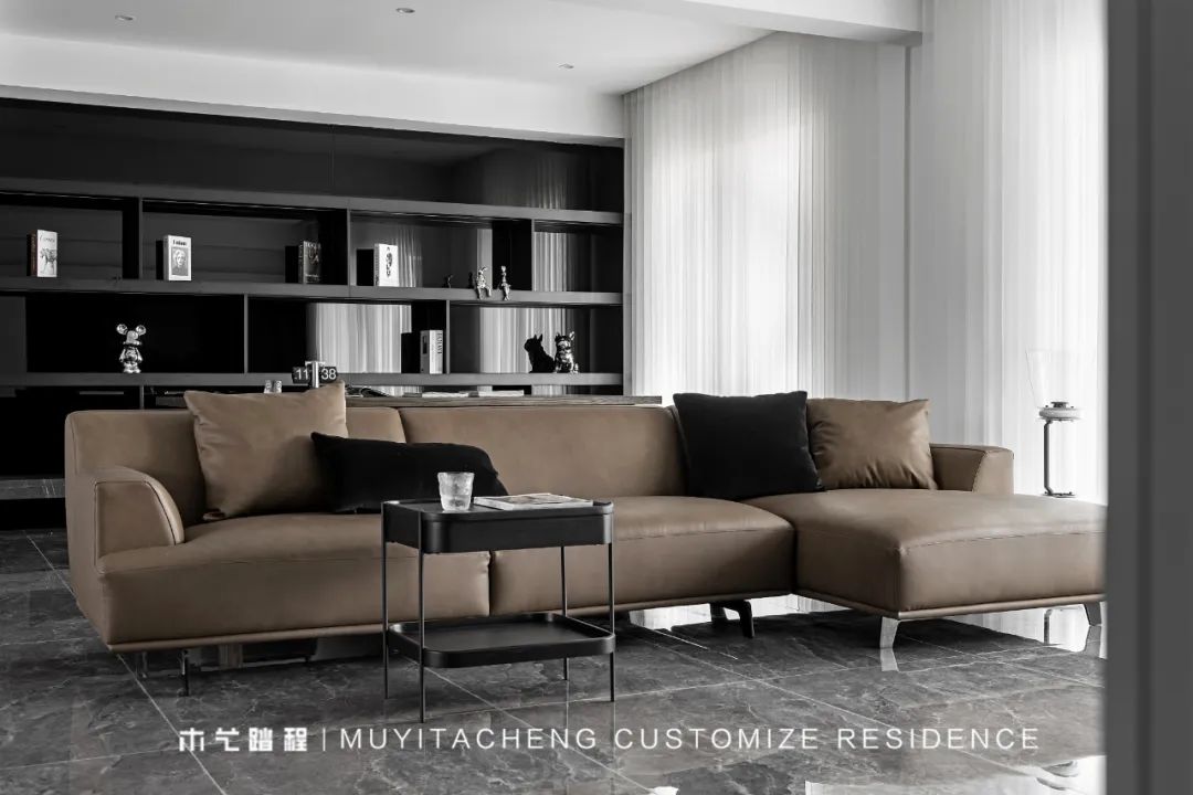 极简黑白,家的温度与高级定制丨中国重庆丨重庆木艺踏程全屋定制-17