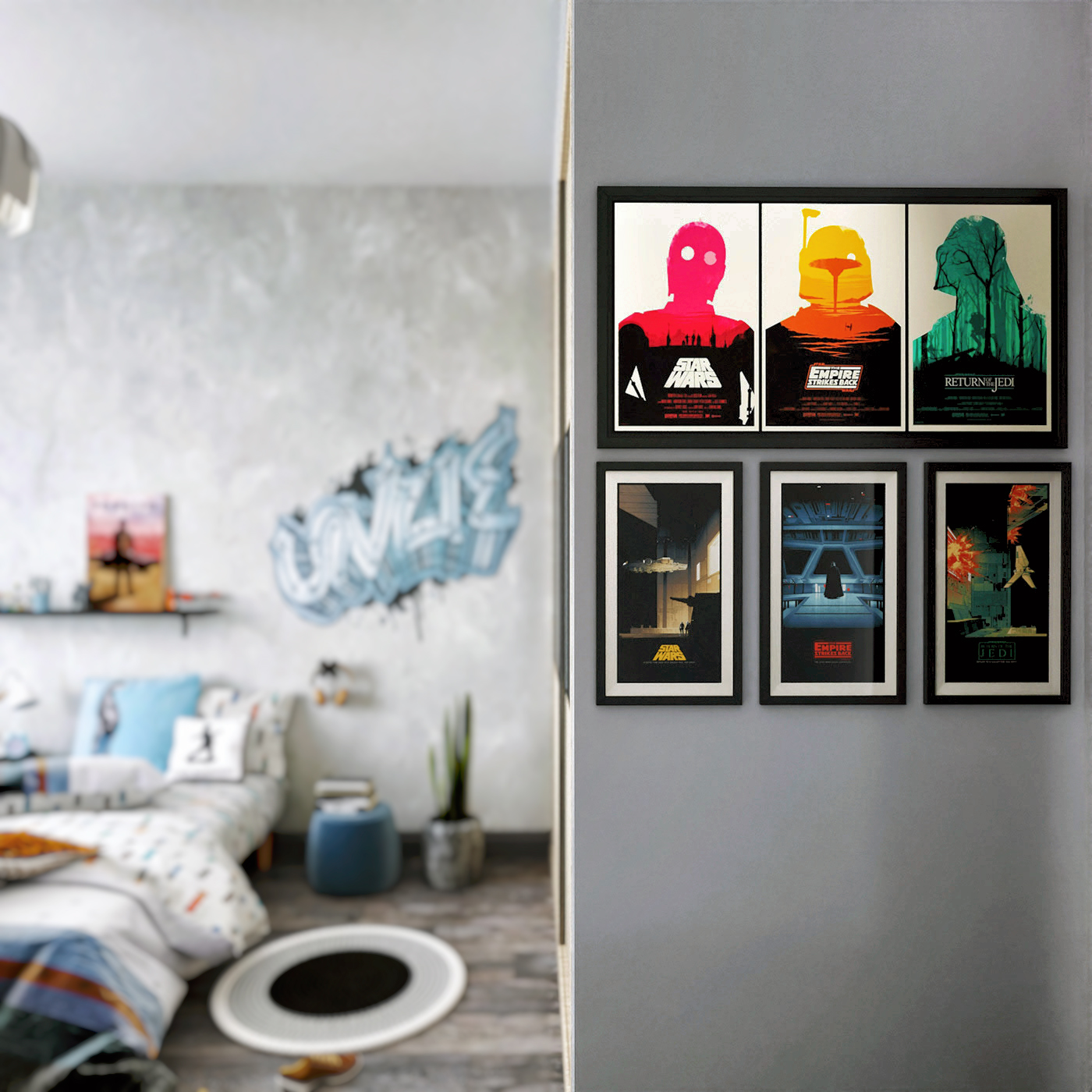 Визуализация комнаты подростка.-4