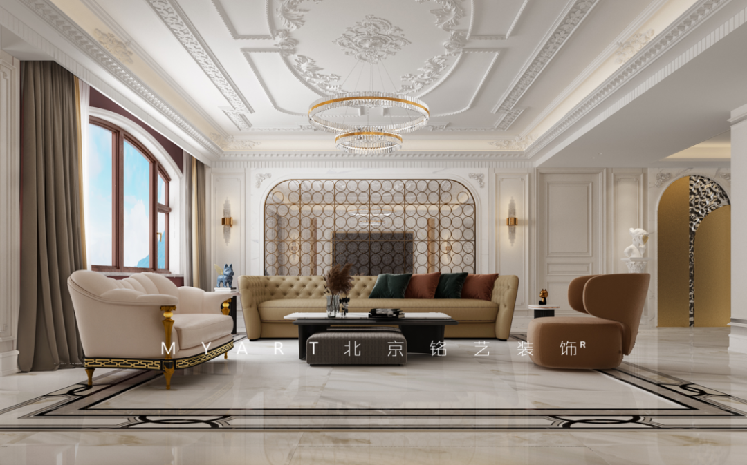 法式轻奢,浪漫满屋——天山国宾一号室内设计案例-15