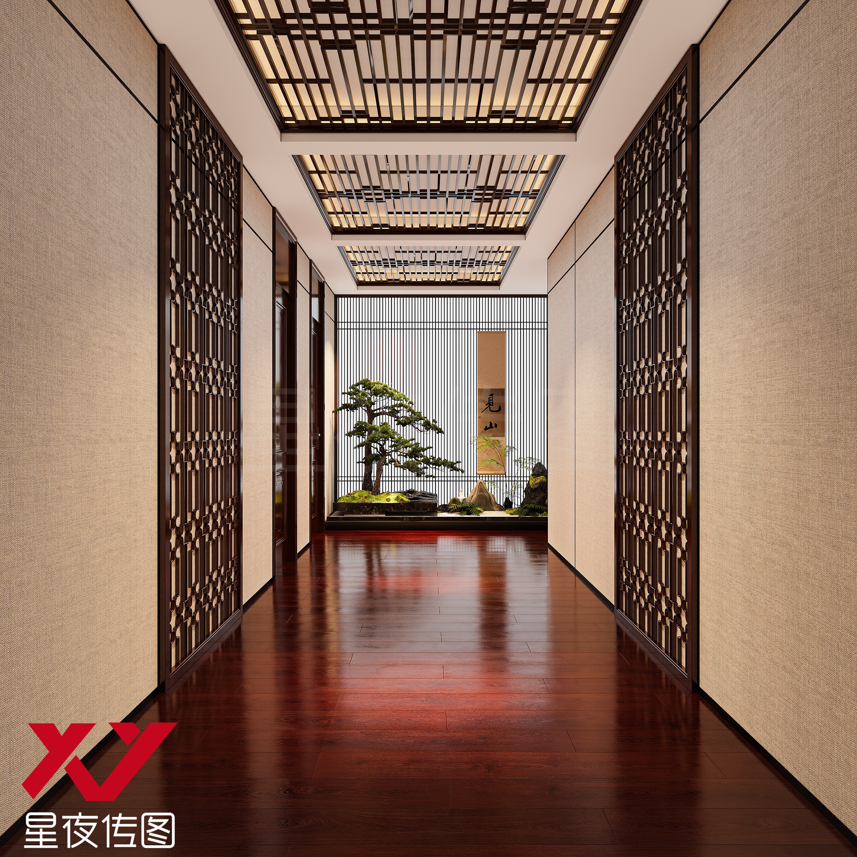 新中式走廊设计-4