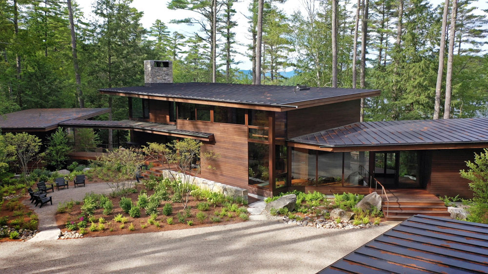 美国俯瞰湖边住宅（2018）Murdough Design Architects-17