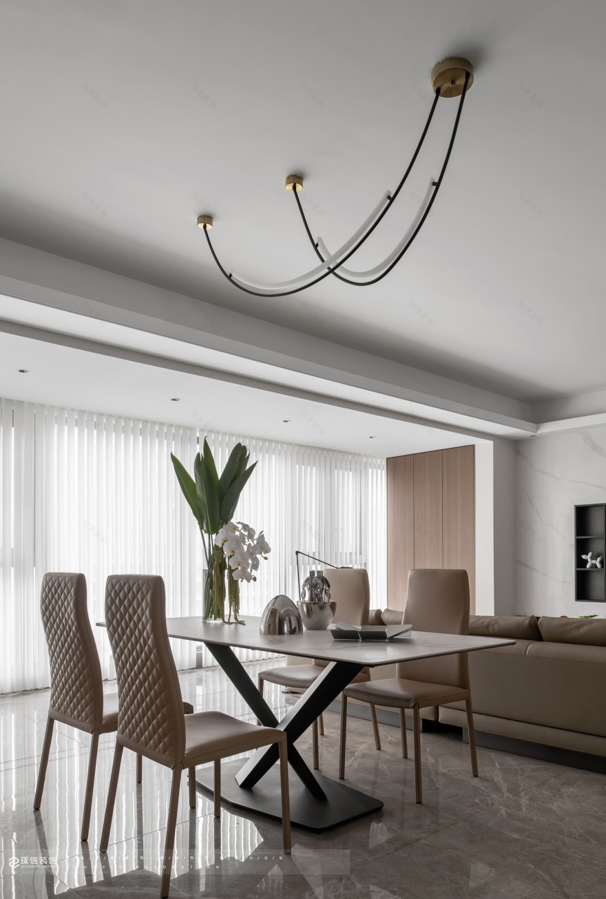 129 平精装房改造现代家丨琢信装饰-12