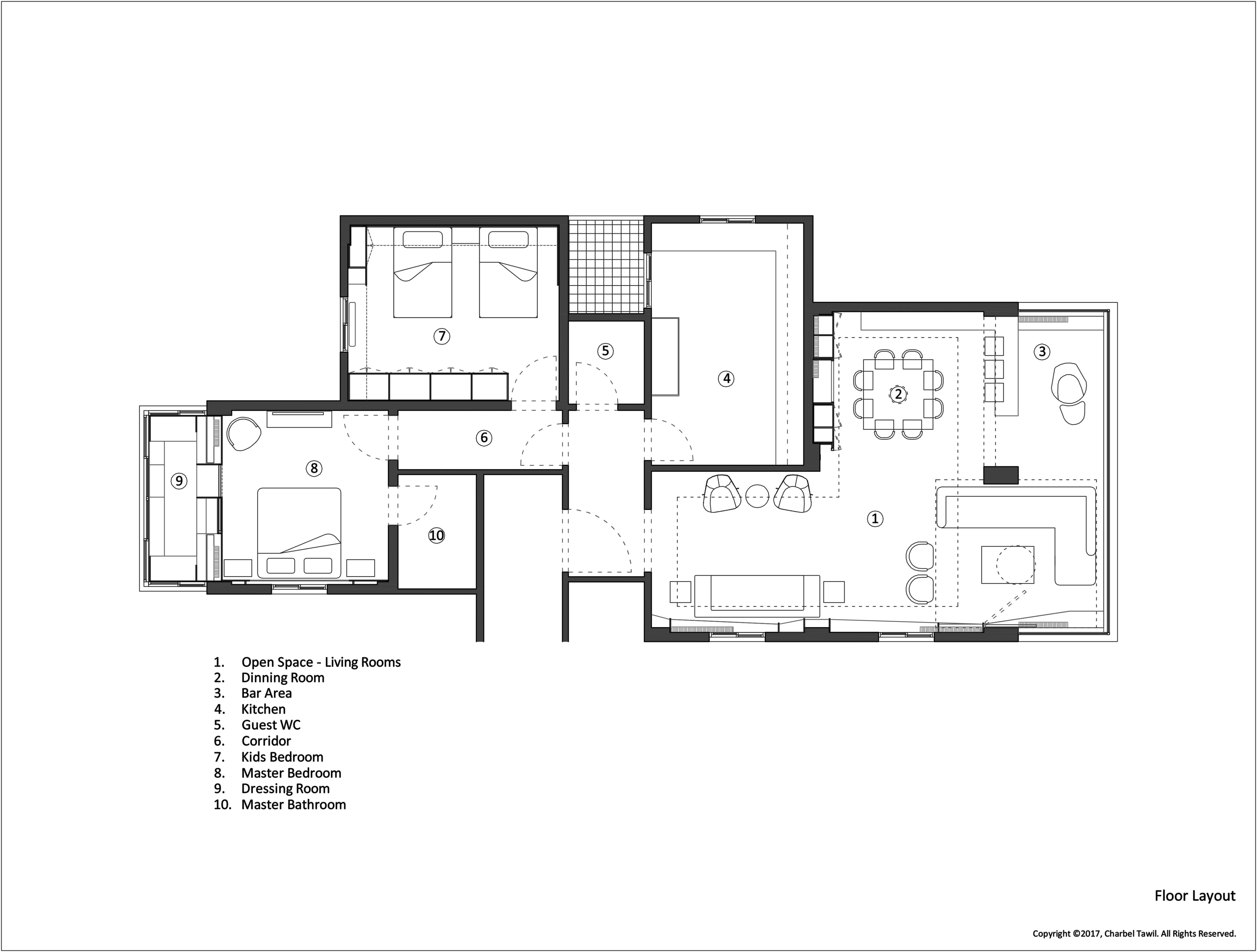 阳光地中海，温暖现代的乔尼耶公寓设计-14