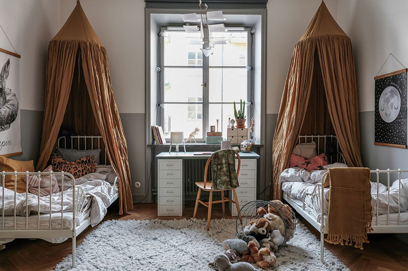 绿色调的斯堪的纳维亚公寓设计-19