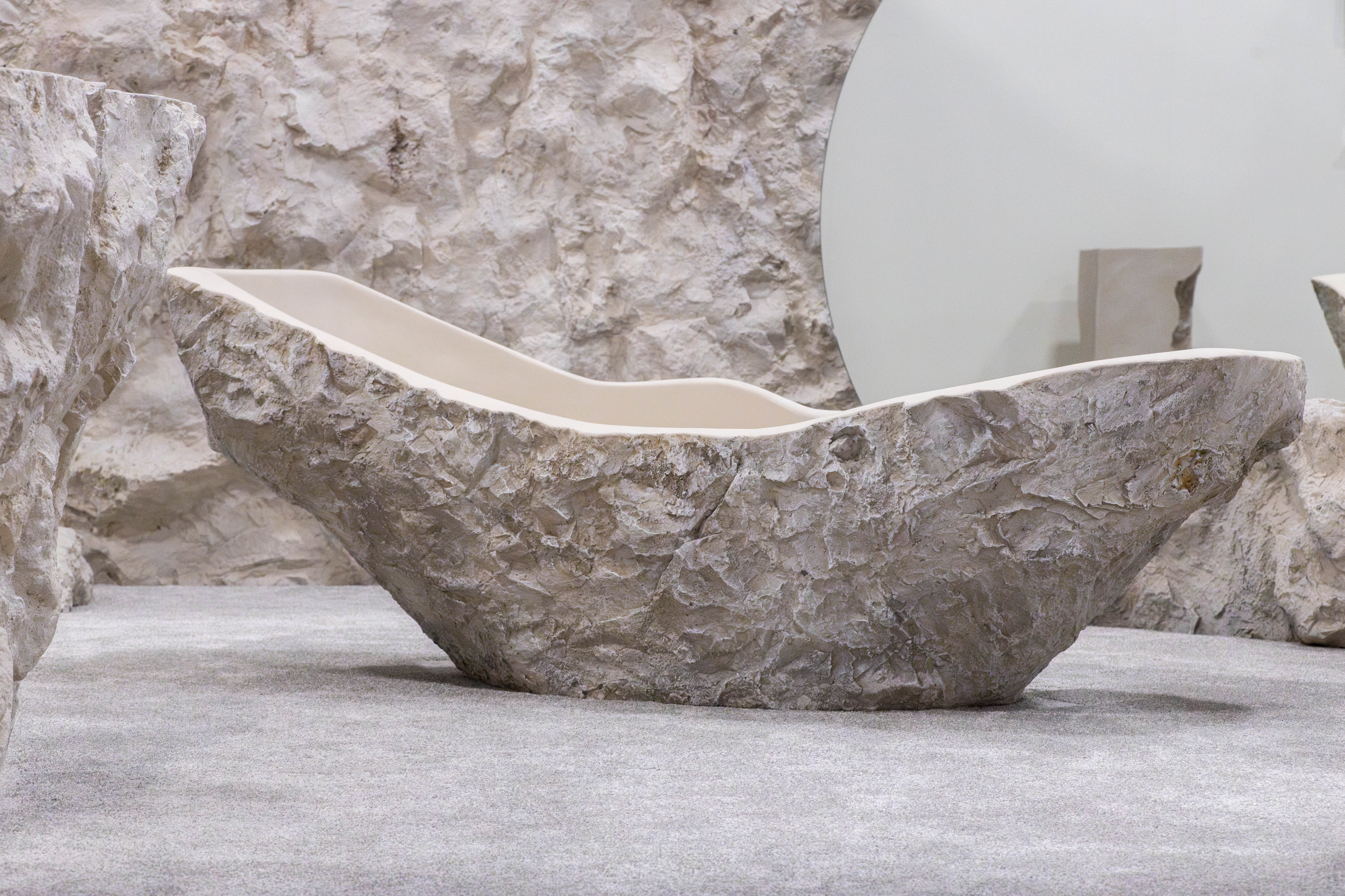 Handcrafted Artificial Stone Bathtub by Stena Projects-0