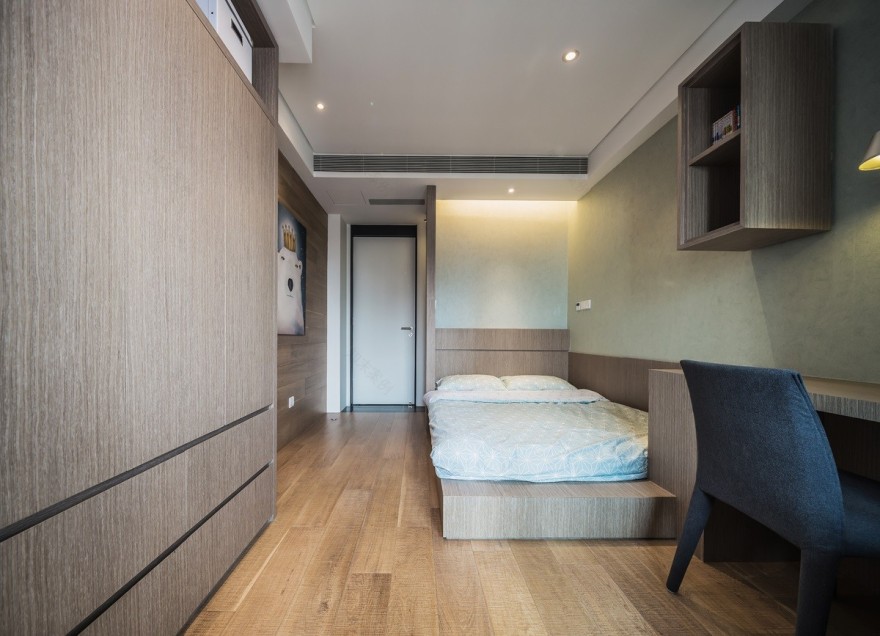 嘉兴144㎡素雅公寓︱越界空间设计-10