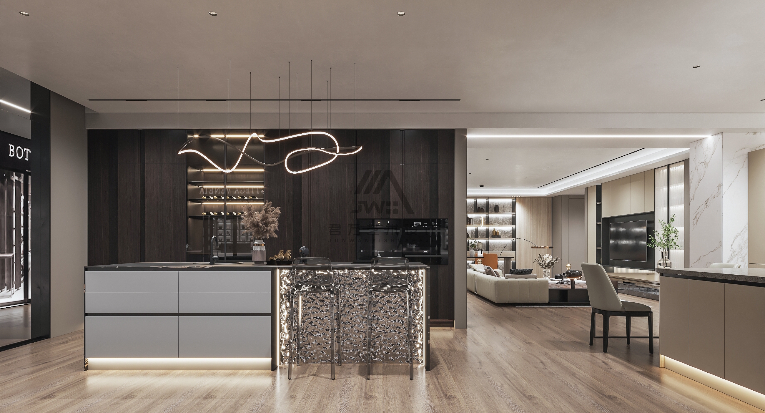 绽放空间设计丨君 ONE 设计-5