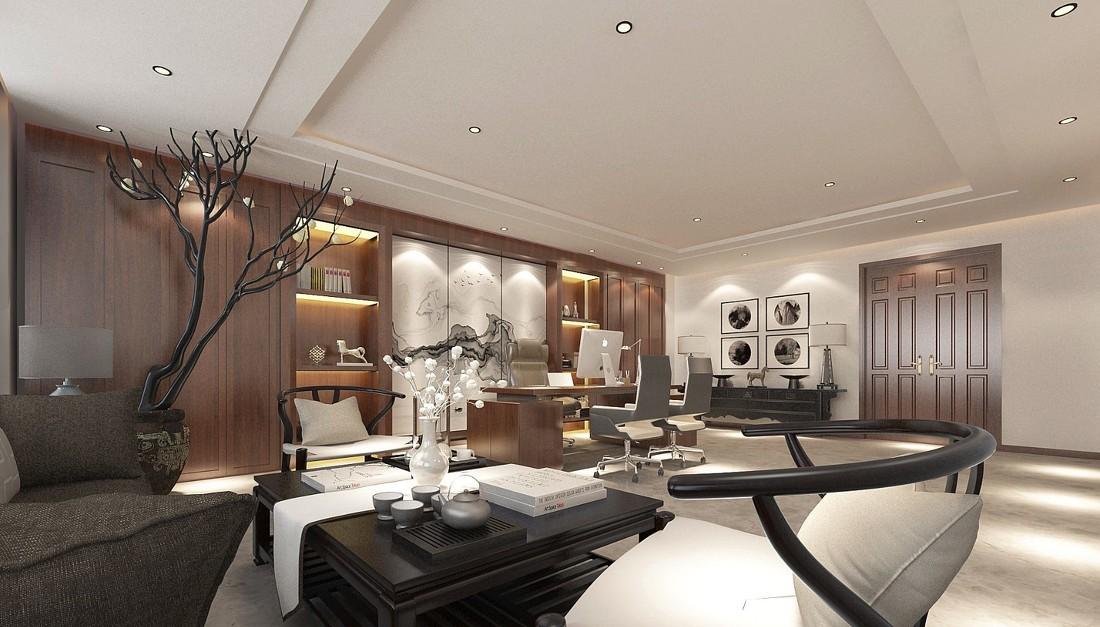 中式风格办公空间设计案例解析-0