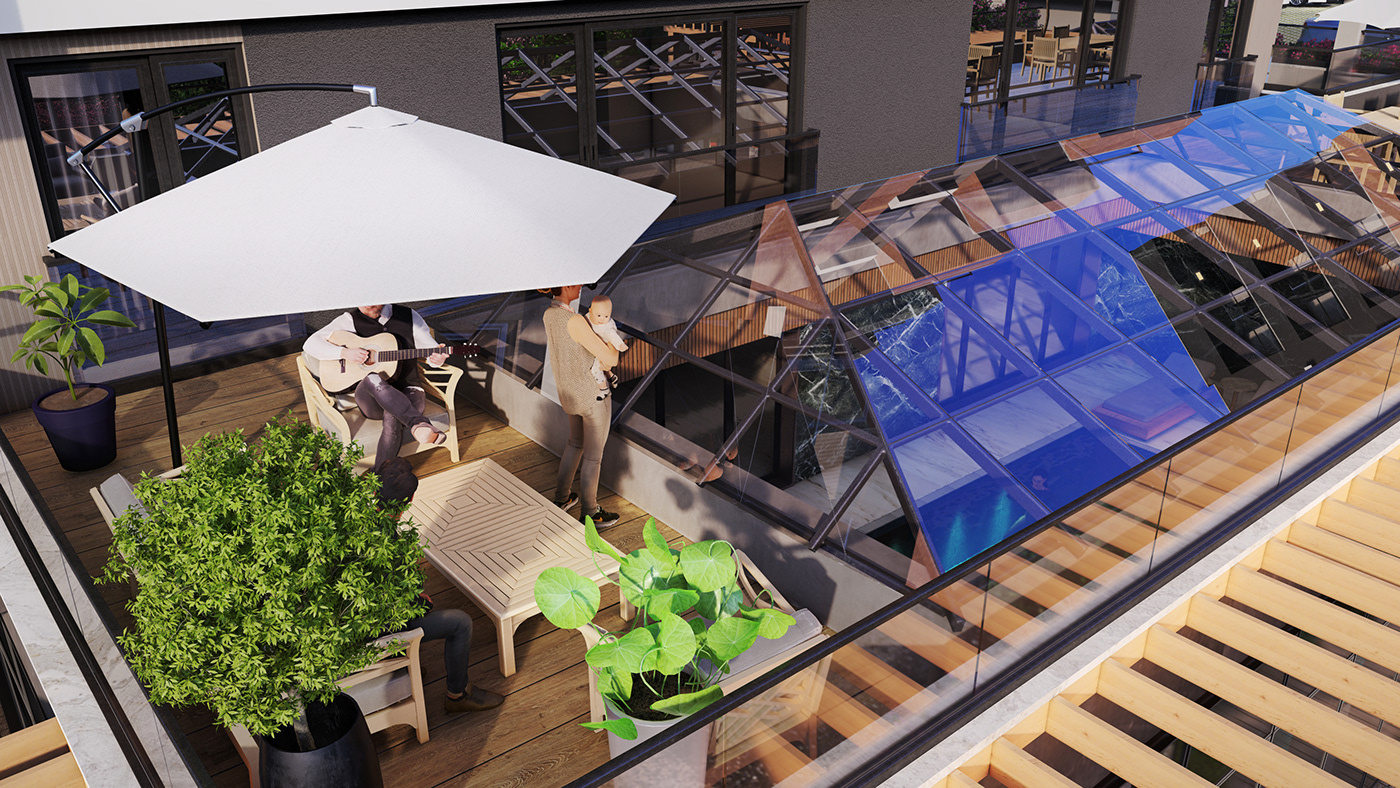 Anastasiya Gushchina丨公寓建筑丨Residential Exterior Design - Aniamtion-8