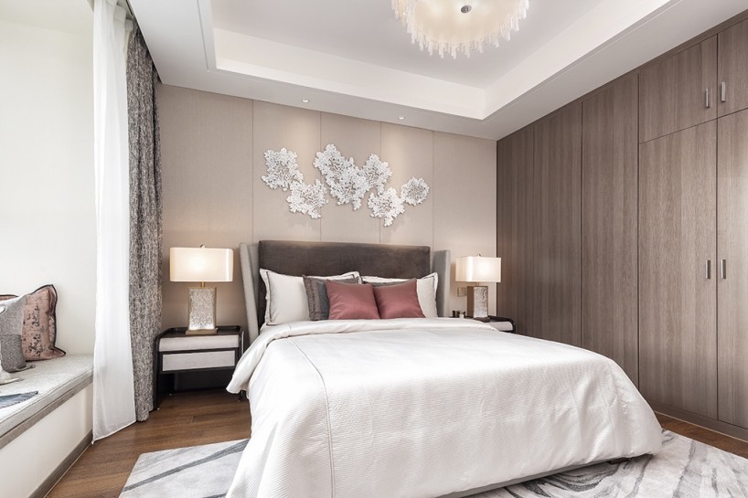 山西太原远大凤玺湾样板间——现代中式风格-19