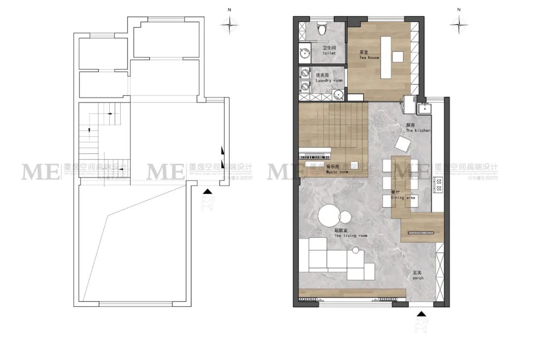 330m²龙山希思庄园别墅 | 自然纯粹的多功能空间设计-14