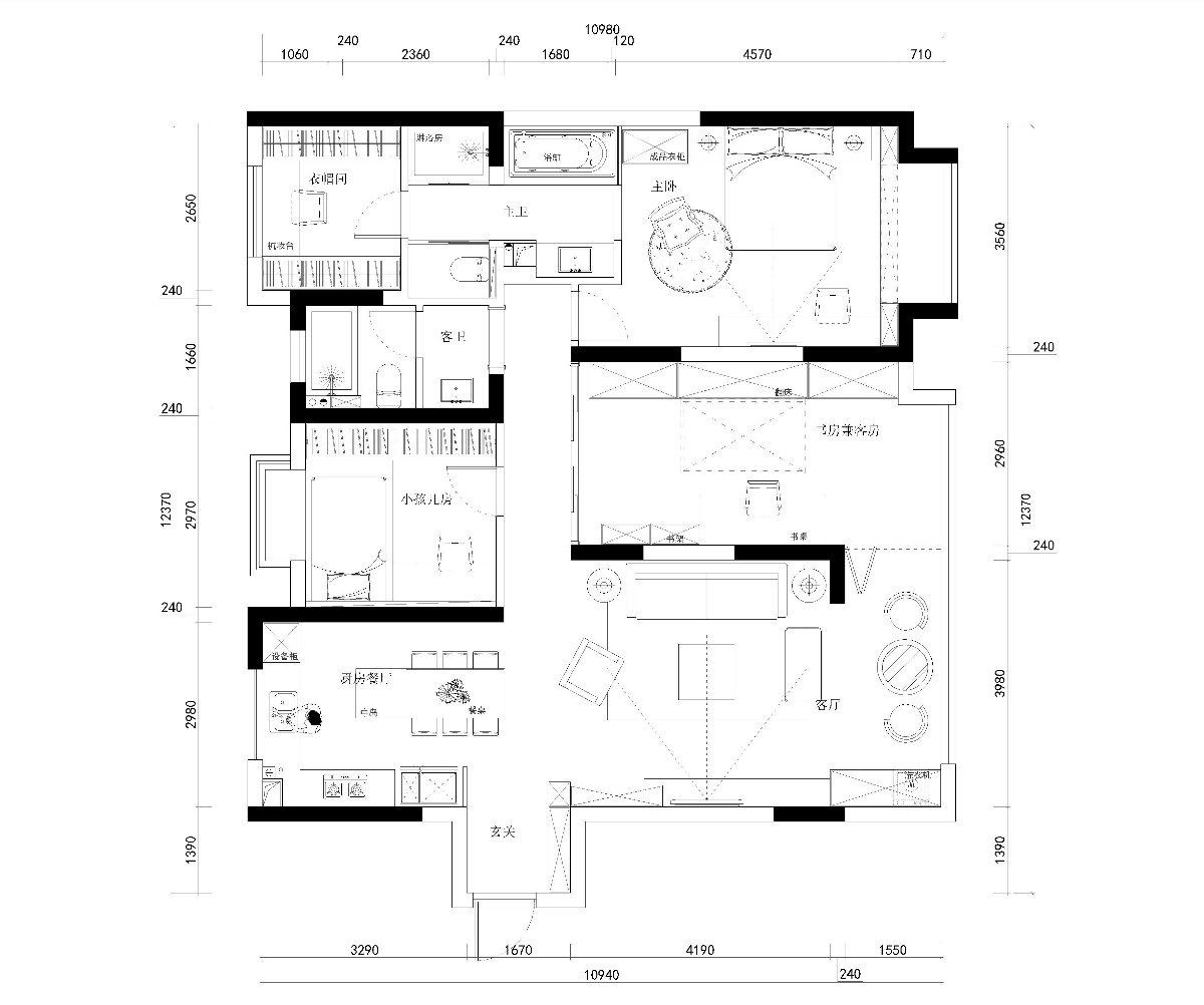 低调灰的北欧生活 | 宁波 130 平米三口之家设计案例-13