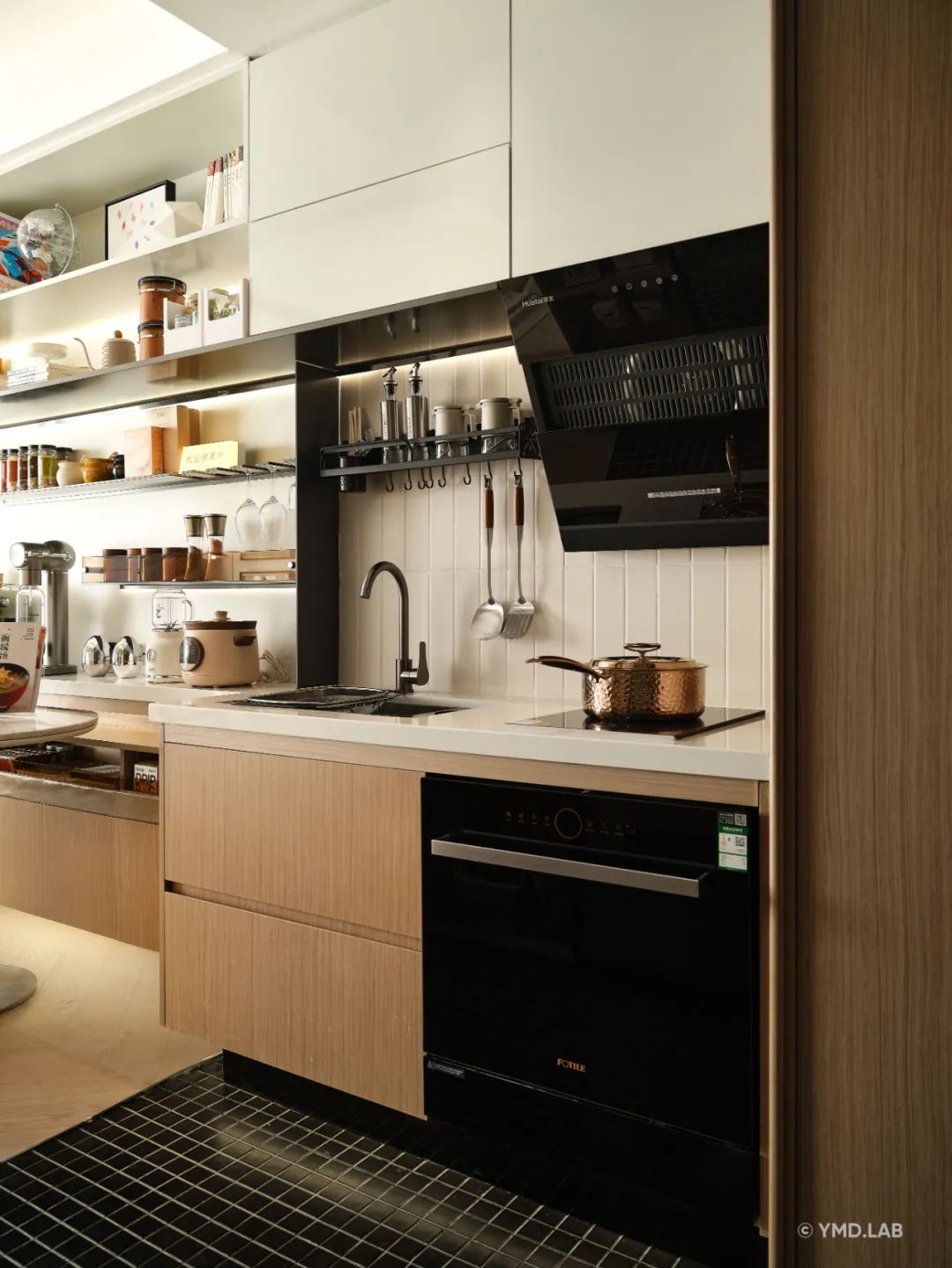 《学霸养成基地39㎡》孩子放学后从作业辅导到深夜食堂的不焦虑公寓丨上海岳蒙空间设计-20