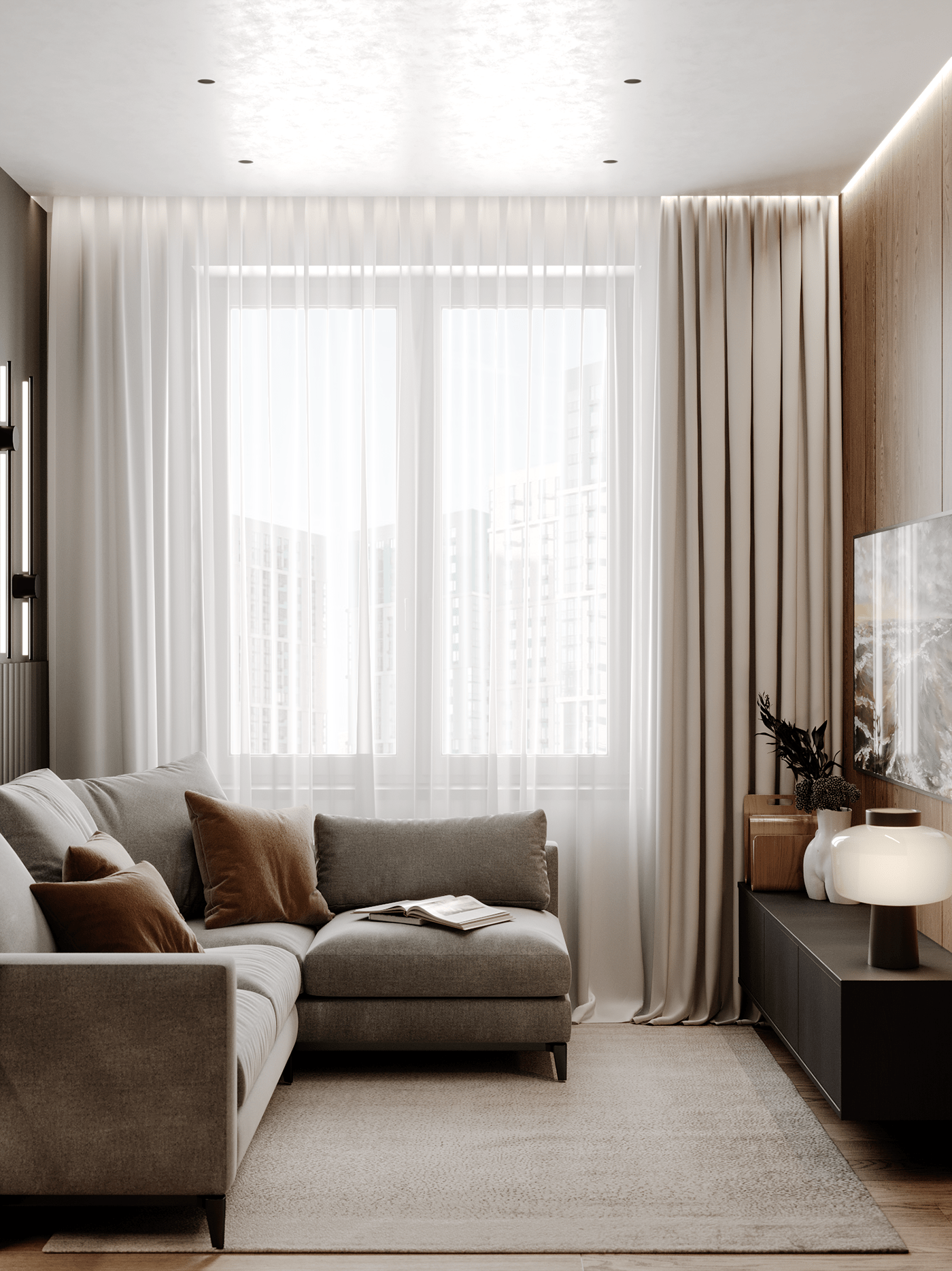 90平 开放式户型设计-17