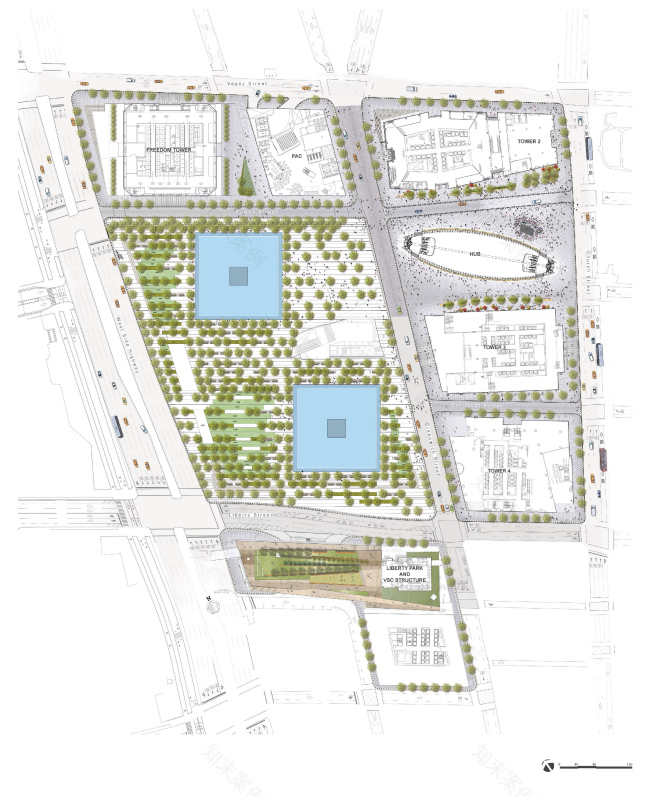 美国9·11国家纪念广场及纪念馆丨美国纽约丨PWP Landscape Architecture等-33