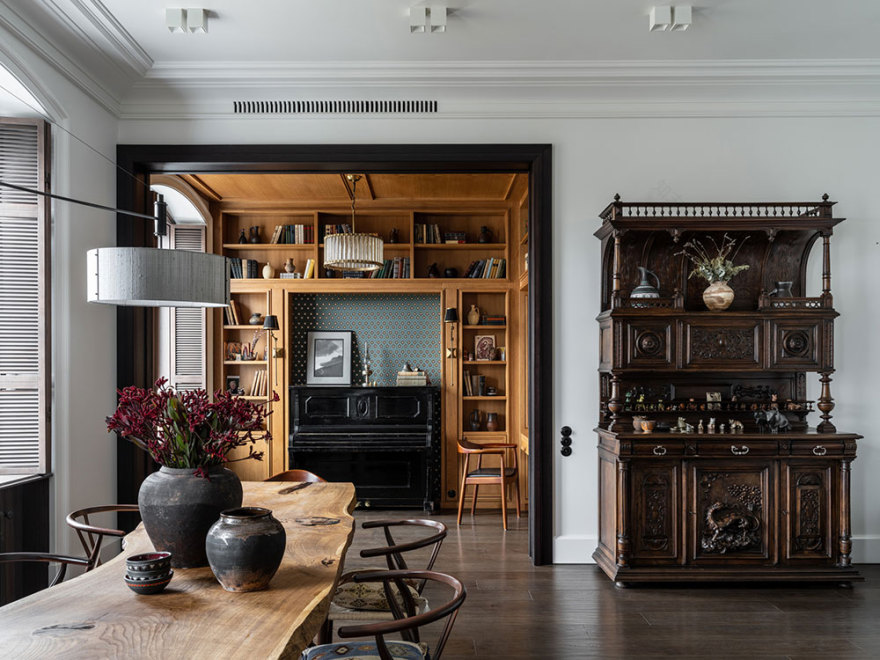 莫斯科传奇建筑师 Oleg Klodt 的历史公寓-4