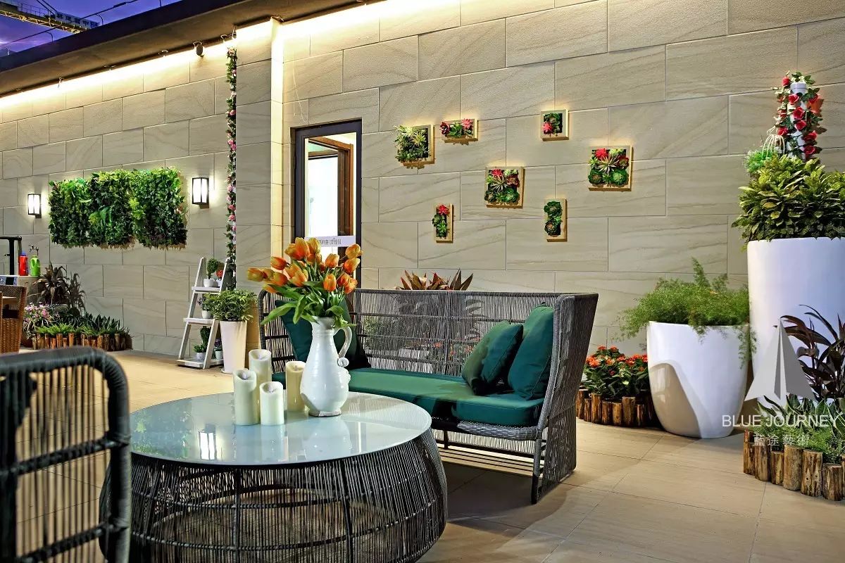 【軟裝設計】藍途新作 | 惠東小徑海岸城花園一期东南亚风格別墅樣板房-59