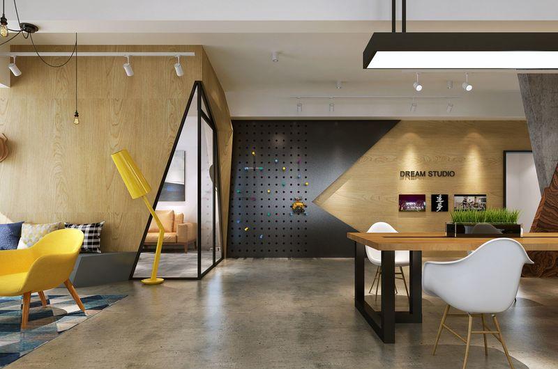 青岛追梦影视工作室 | 几何创意办公空间-23