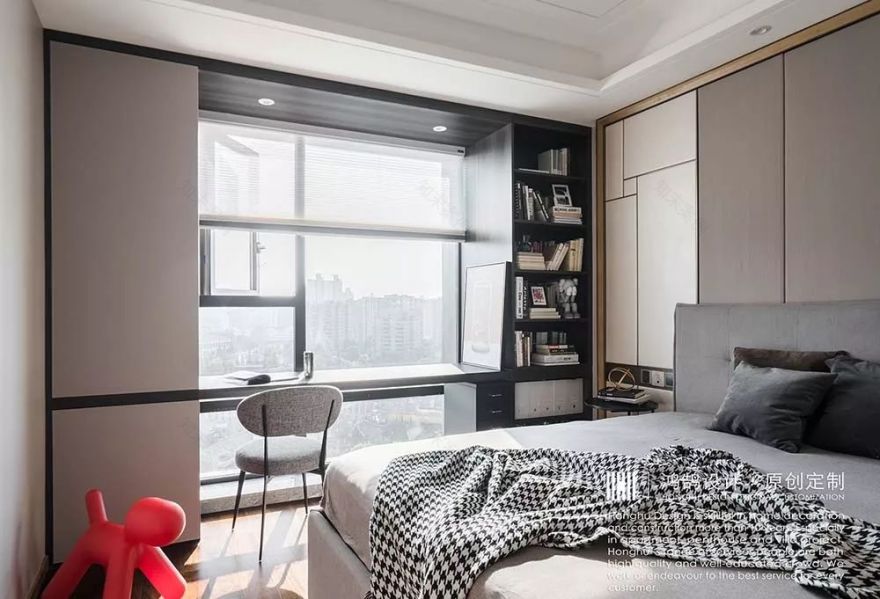 现代简约改造 | 130㎡精装房的色彩与软装提升-39