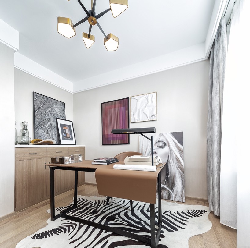 山西太原凤玺湾样板间——当代艺术风格-18