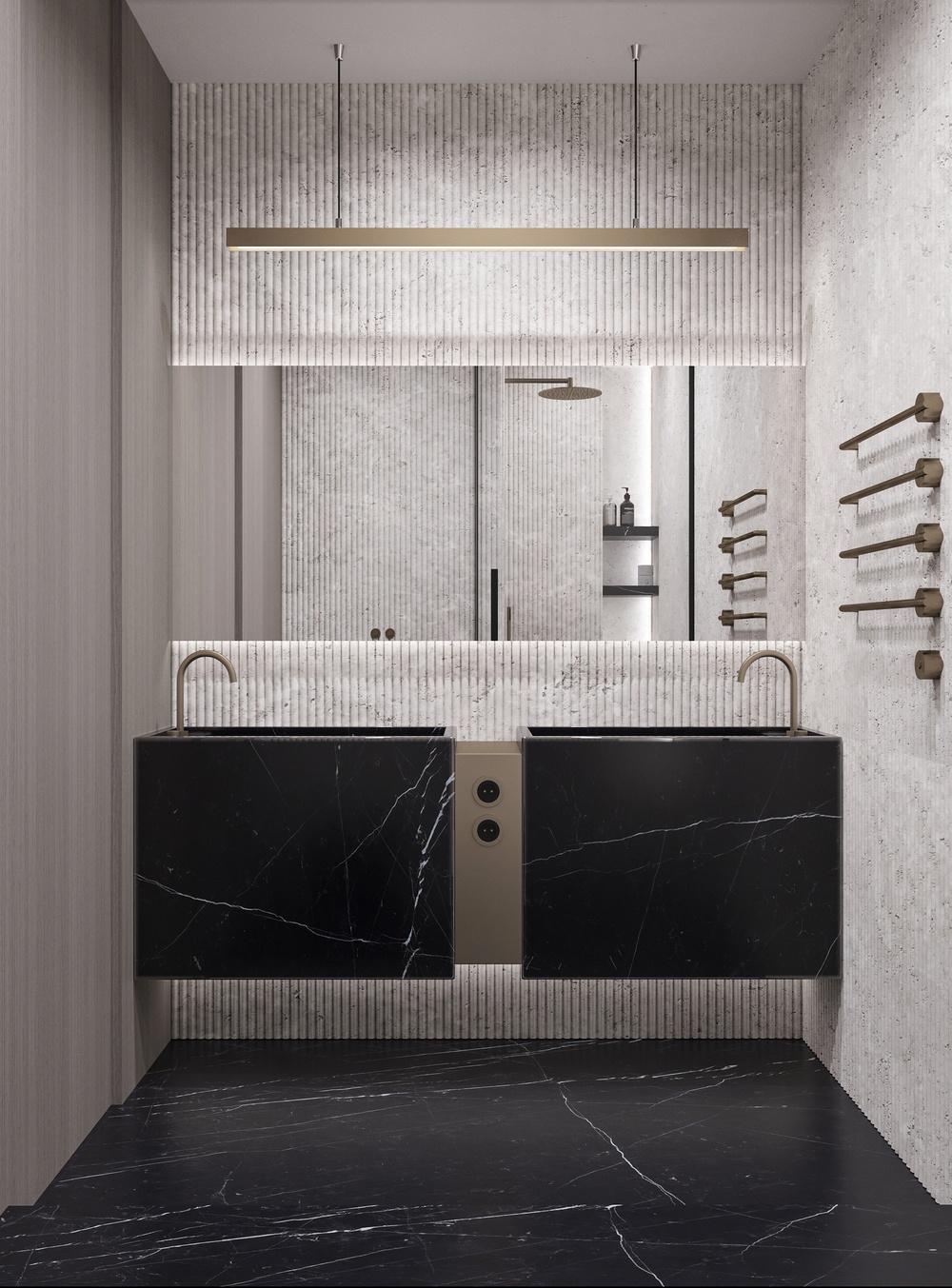 莫斯科河滨公园 88 平室内设计丨俄罗斯莫斯科丨Quadro Room-32