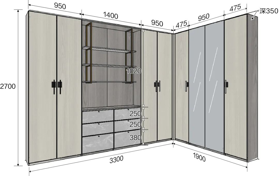 书柜设计模块分享-40