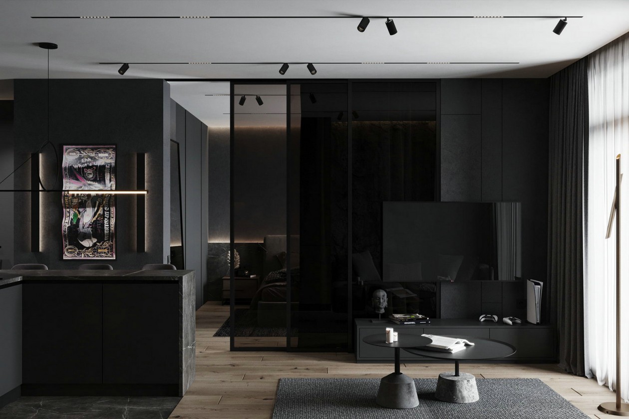 高级黑公寓 丰富极具有质感-14