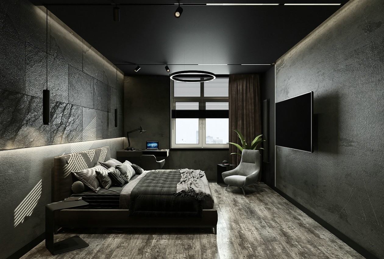 黑色炫酷家居风，猛男的最爱-16