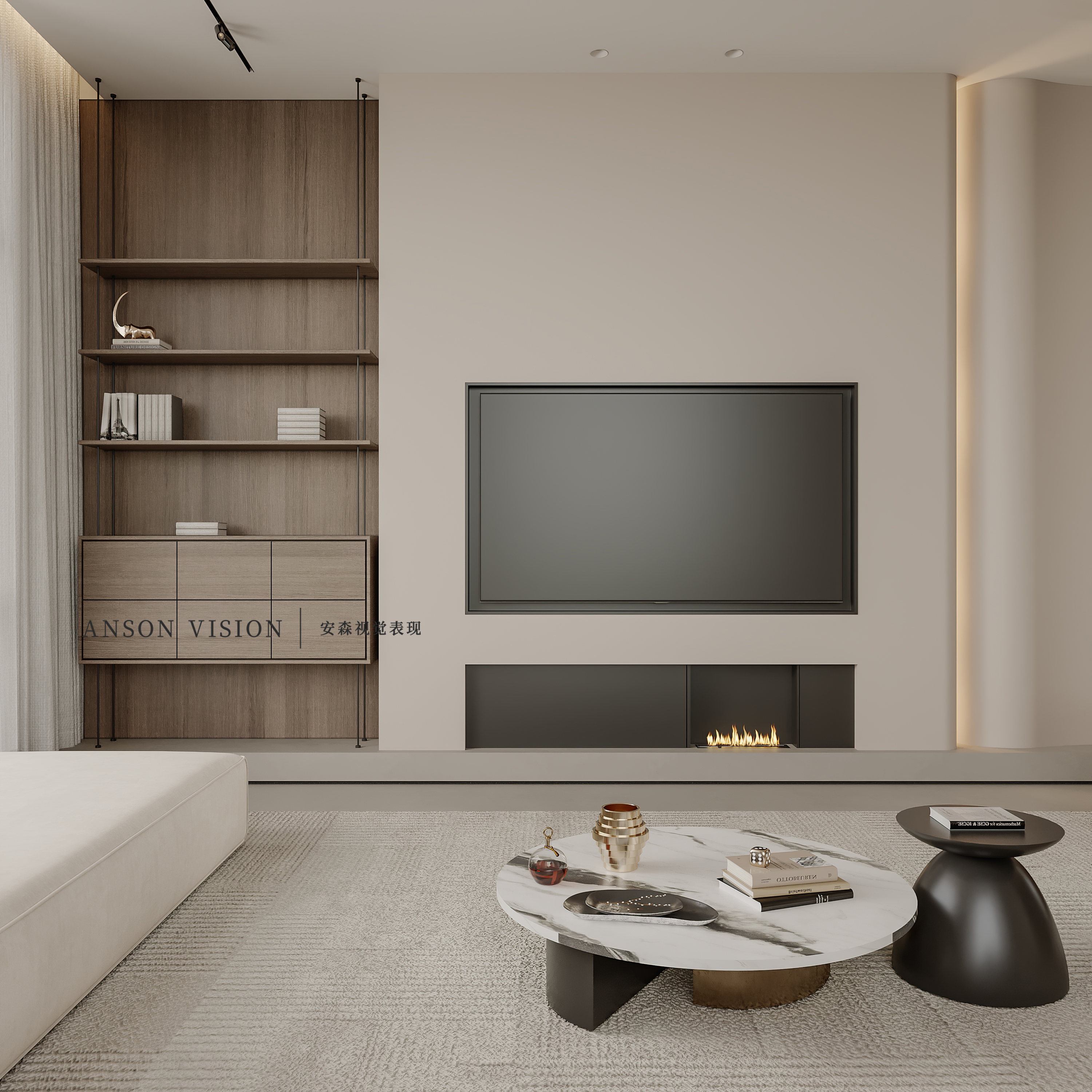 现代别墅多空间表现丨Ansonvision·蒙头睡-7