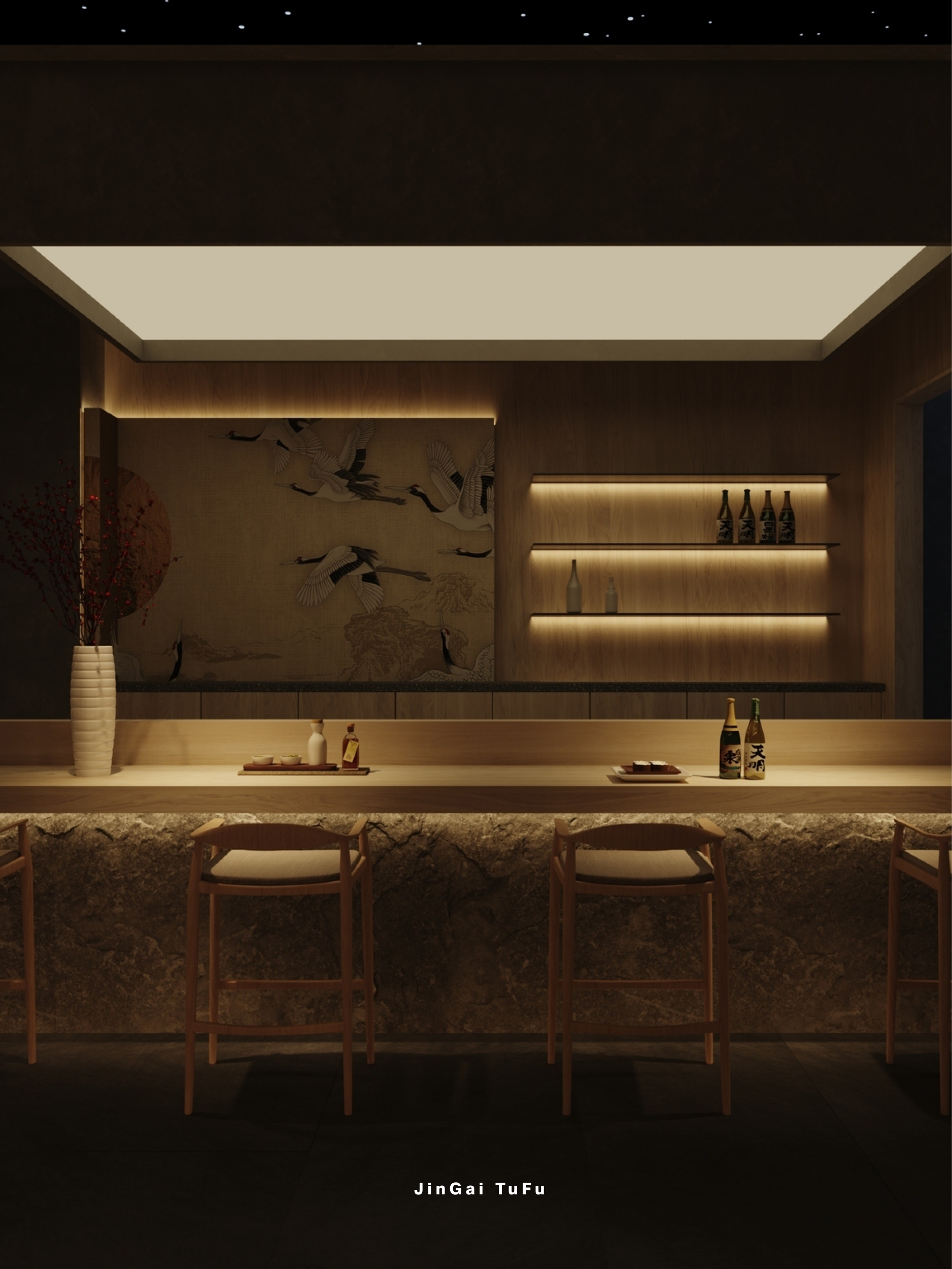 日式宁静餐饮空间设计丨图夫 x 金该-0