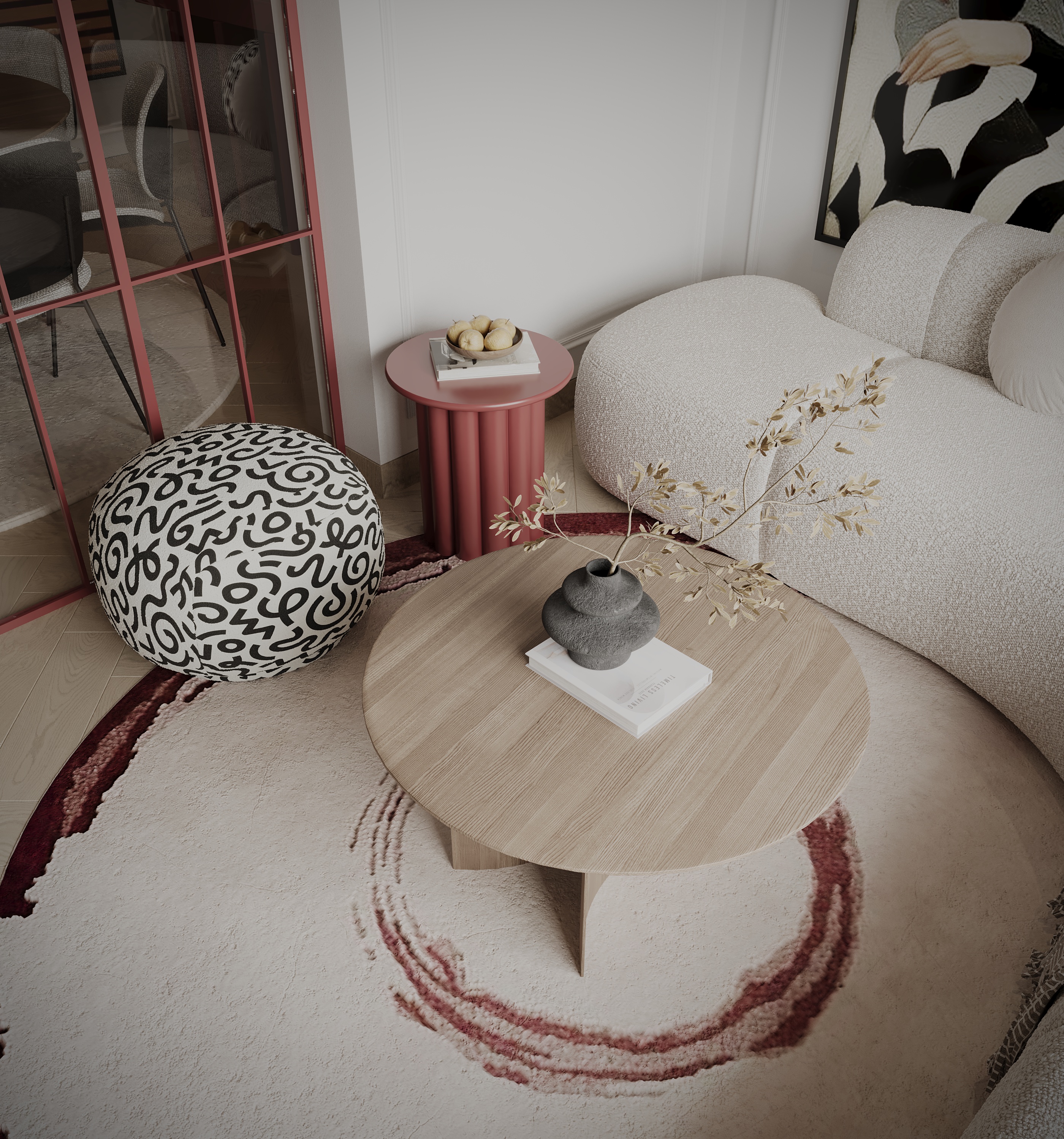 COZY LIVING AND DINING ROOM WITH ENTRANCE-16