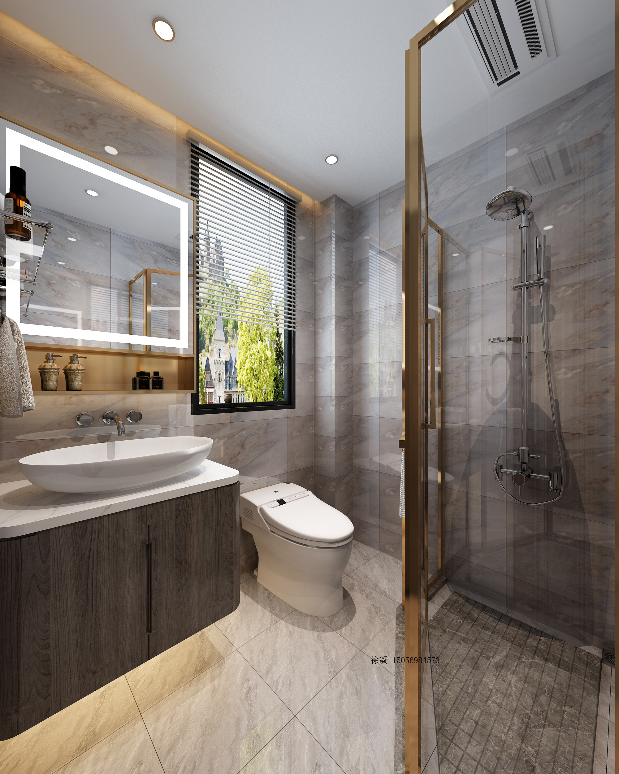 新中式简约别墅设计-18