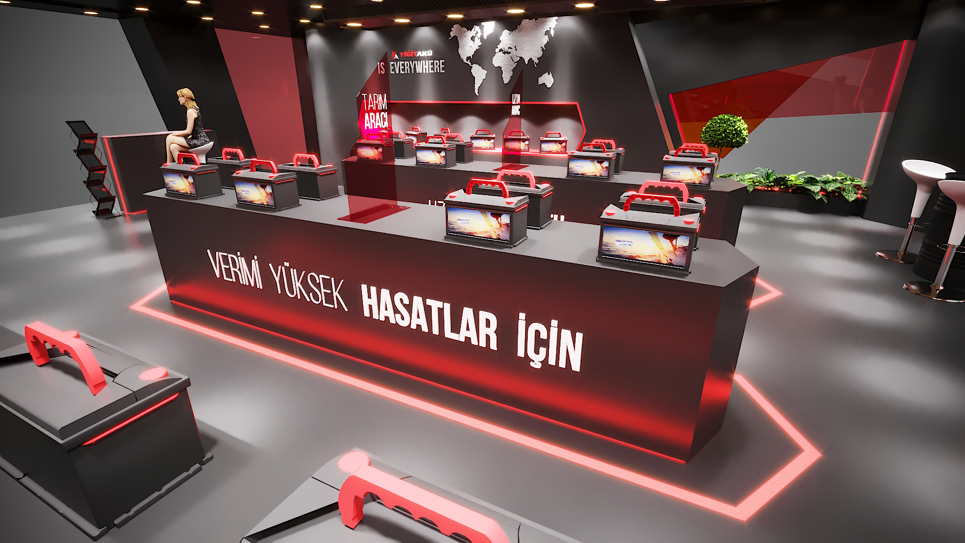 YİĞİT AKÜ / 2020 EXHIBITION STAND DESIGN-16