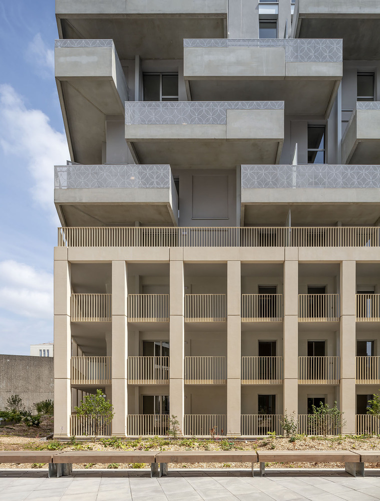 法国 77 套住宅单元公寓楼丨CoBe Architecture & Paysage-11