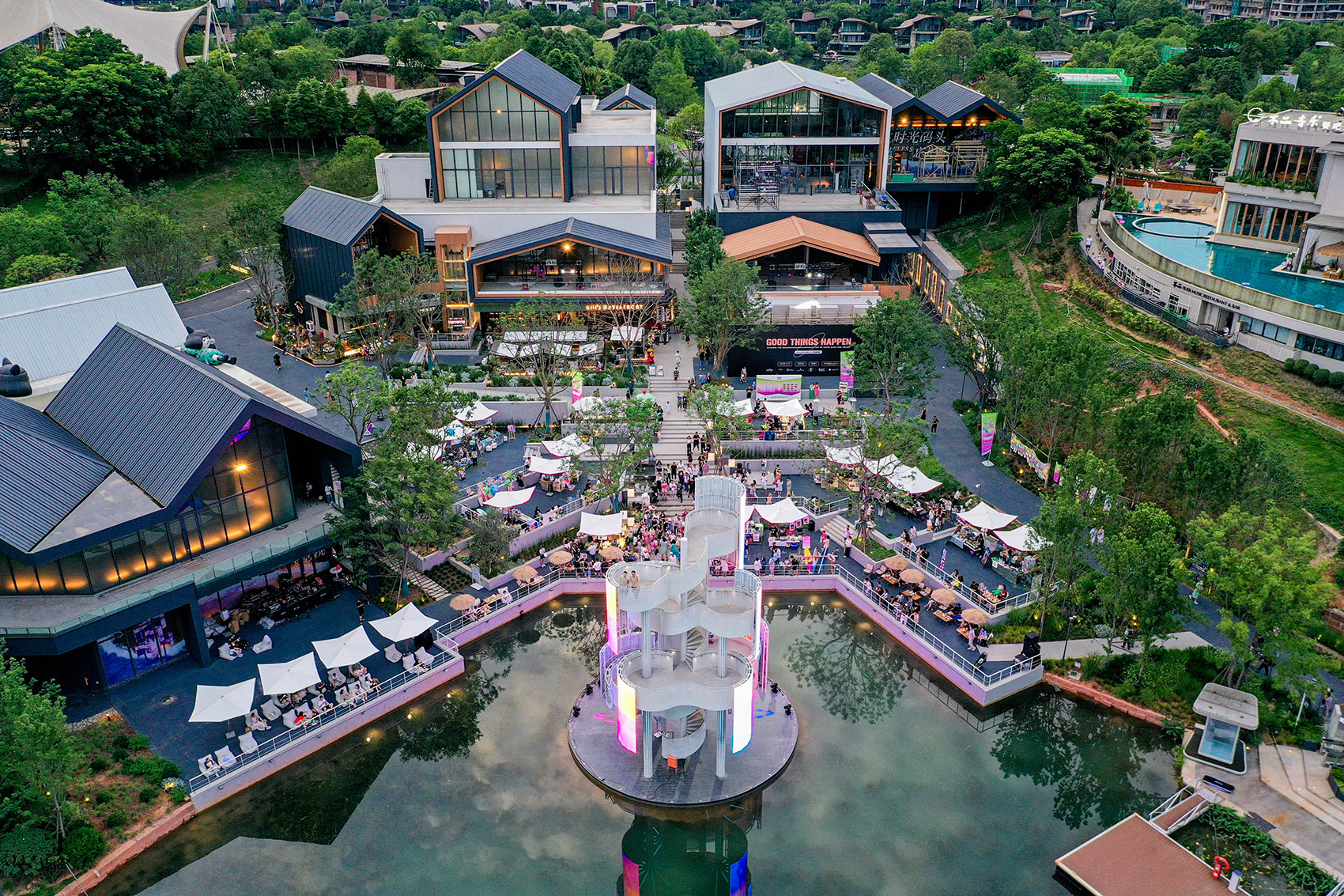 成都麓湖生态城生命塔装置丨中国成都丨万华研发及景观中心-10