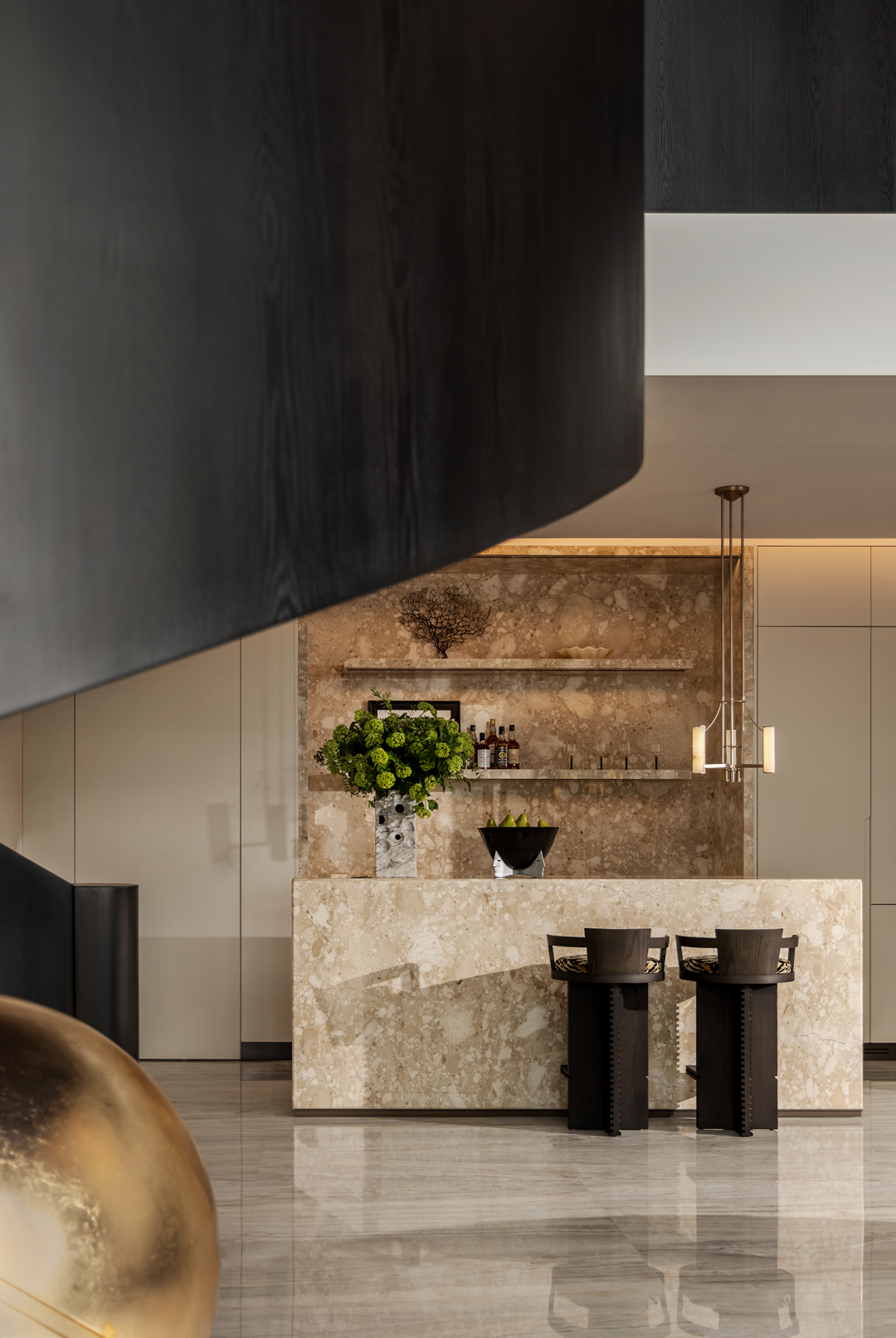 奥迅X新作｜流动艺术馆一826㎡顶层复式豪宅设计-59