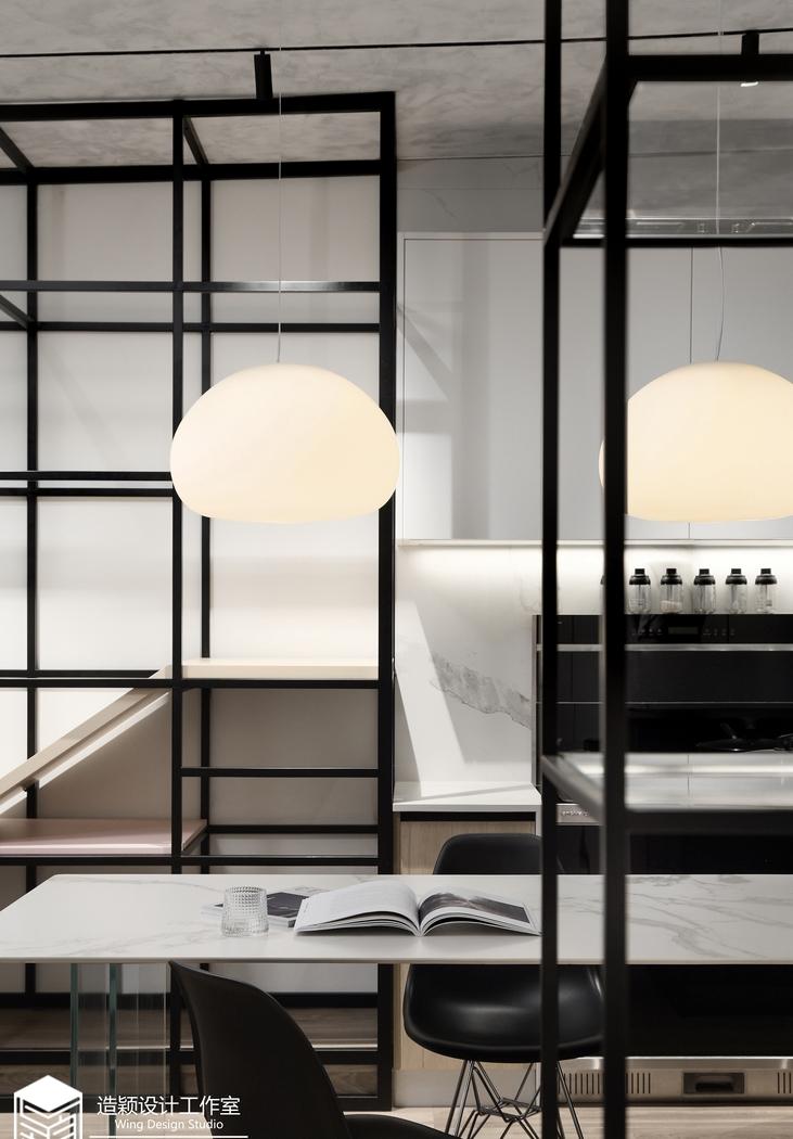 85㎡工业风新居 | 水泥艺术漆、开放式餐厨、亲子互动空间-8