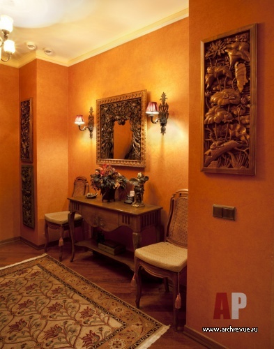 东方式陶土色调公寓室内设计丨Маркос Юлия-10