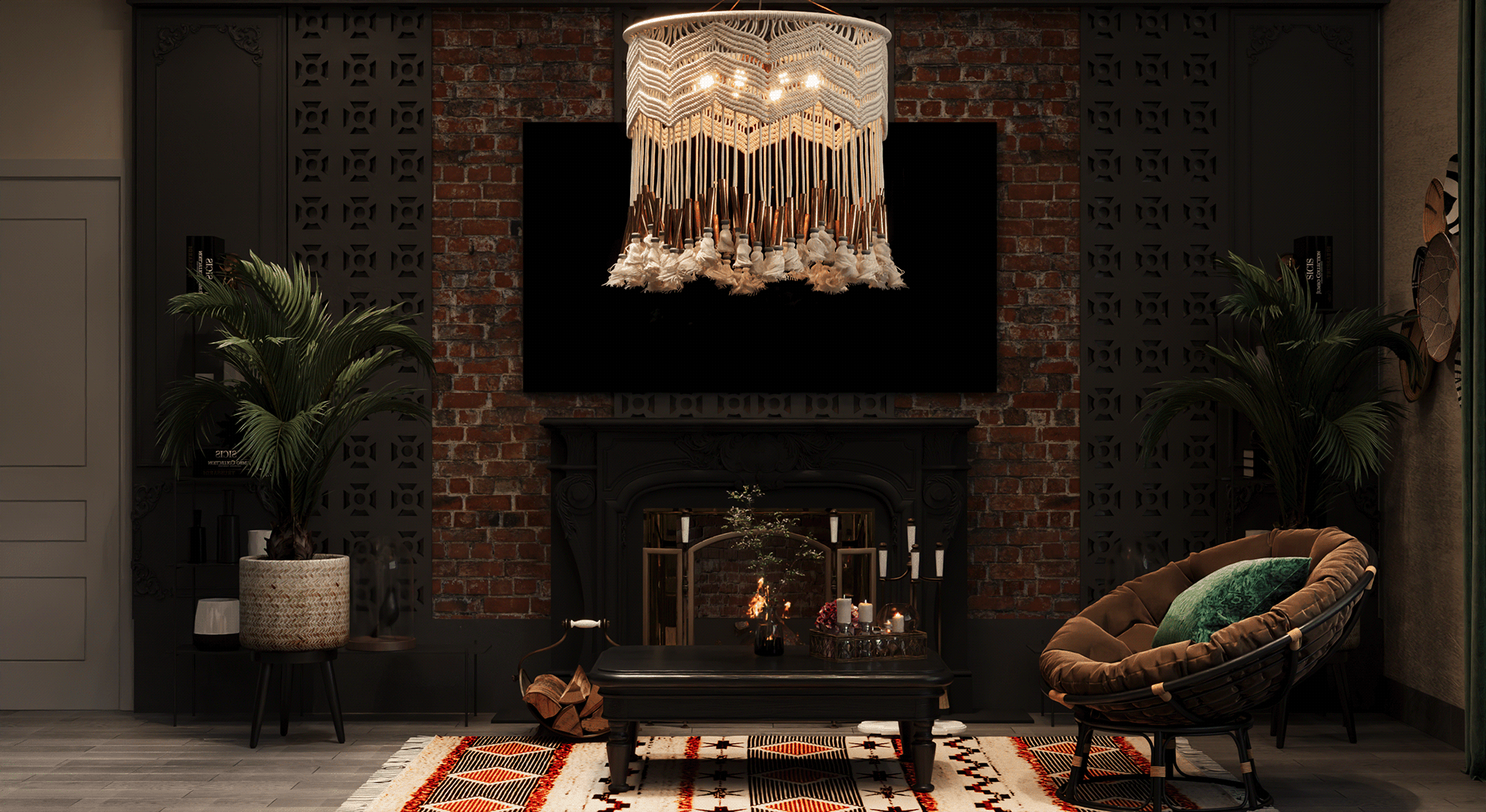 波西米亚风格温馨客厅内饰丨KA INNOVATIONS-0