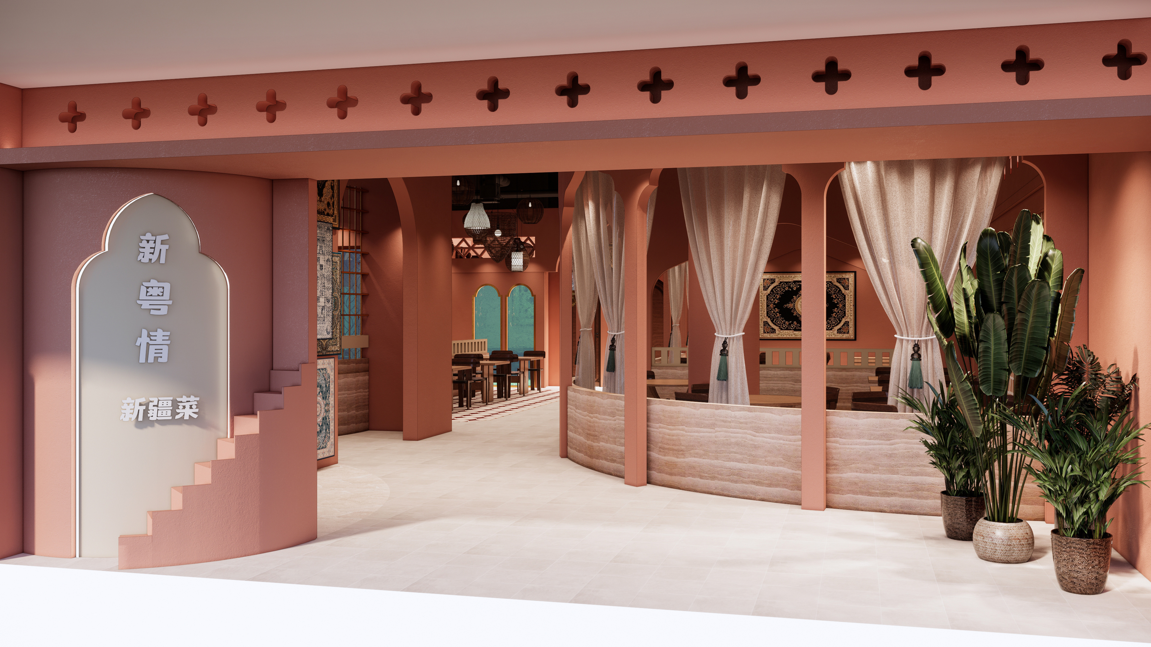 福州新粤情新疆菜丨中国福州丨Znd设计事务所-8