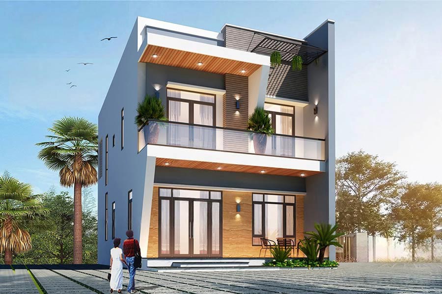 50 + 2层8米临街住宅设计方案集-17