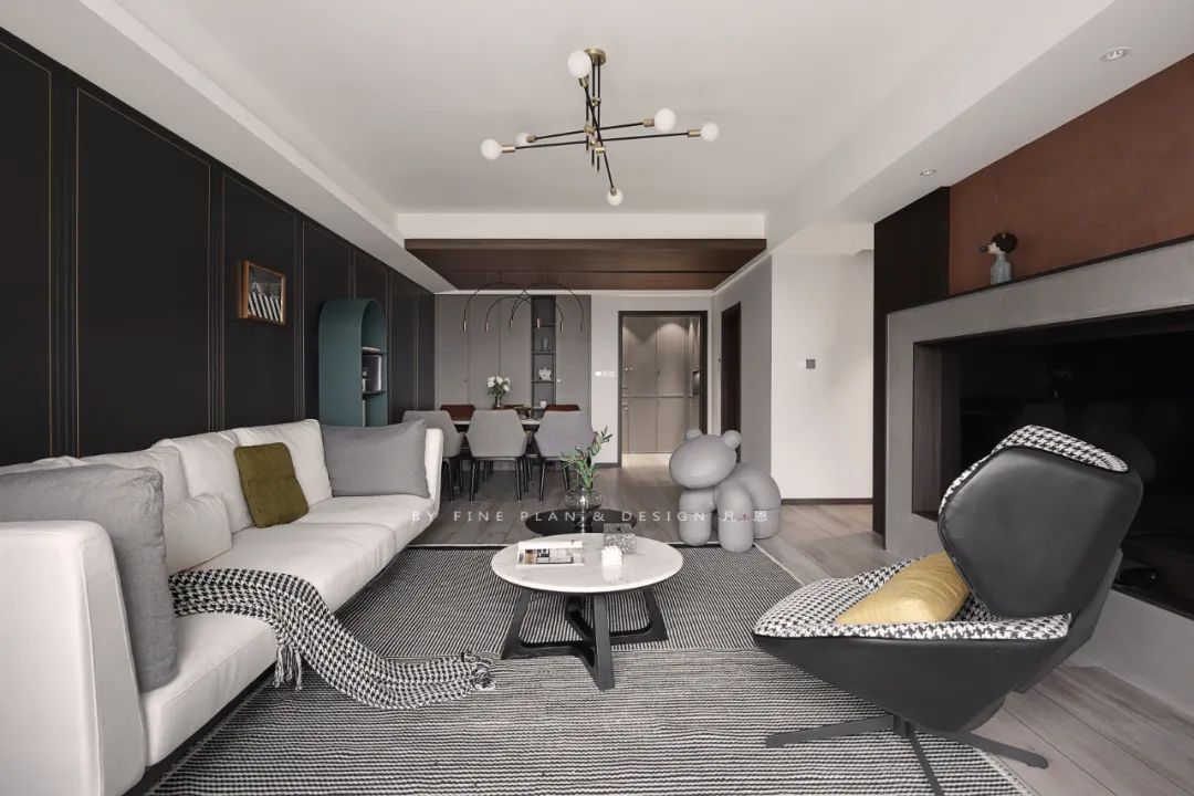 贵阳现代私宅设计 | 简约温馨,空间灵动-1
