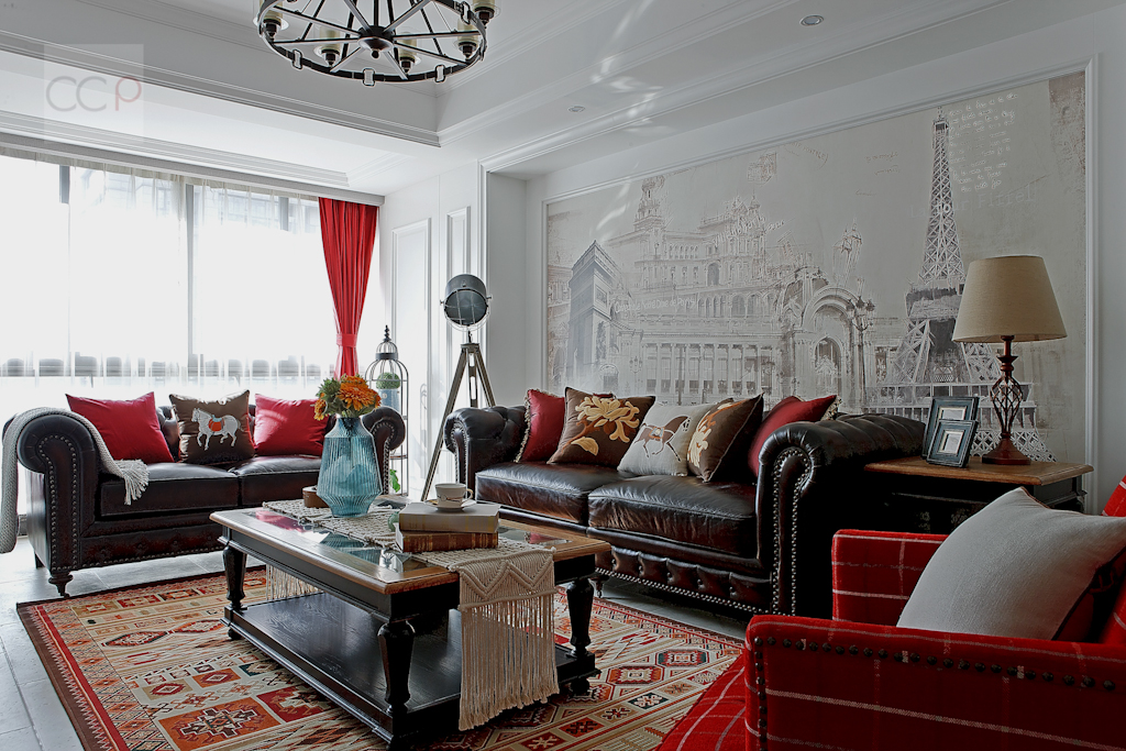 美式风情的绿城御园家装实景-9