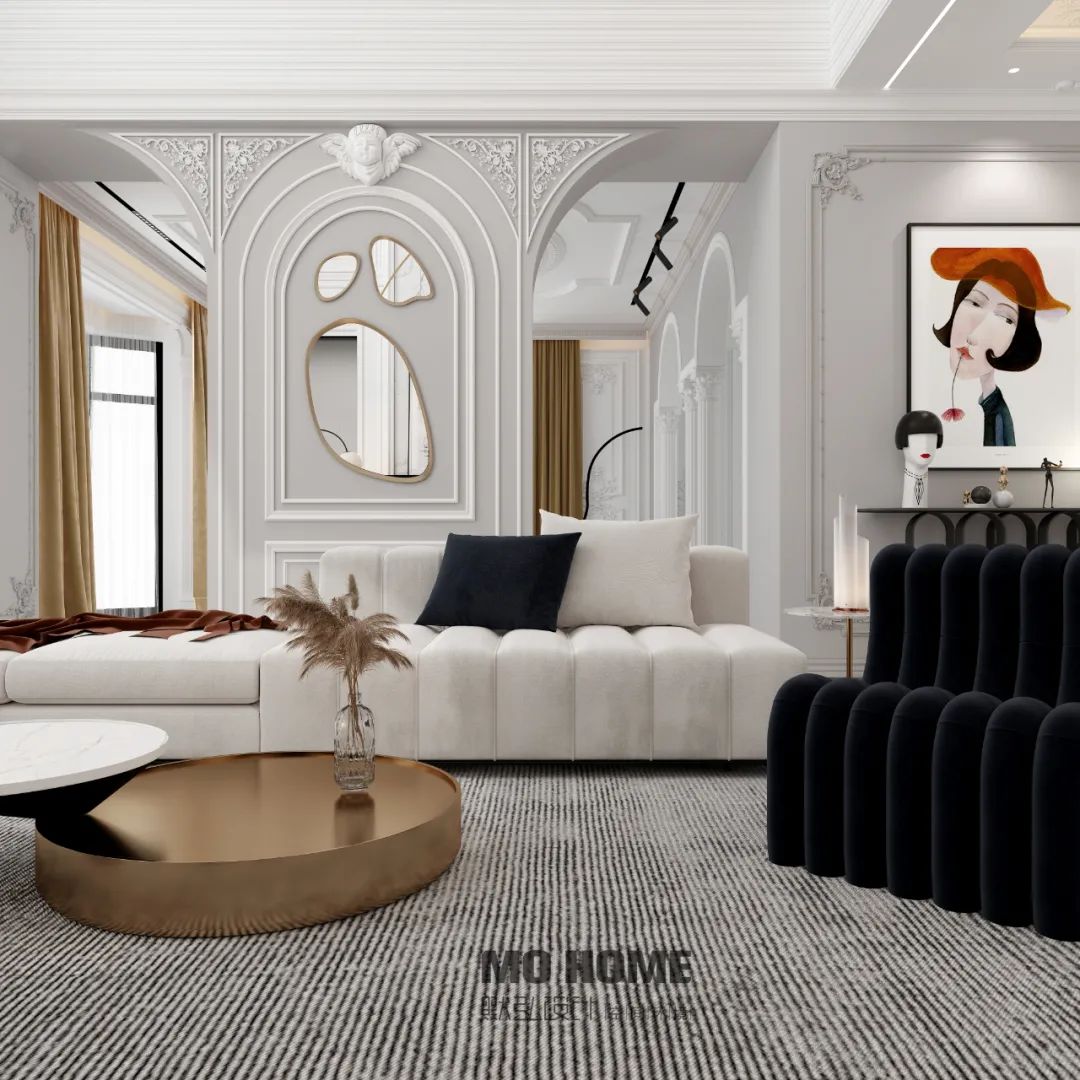 天津·武清尚清湾法式轻奢别墅丨中国天津丨默弘设计-21