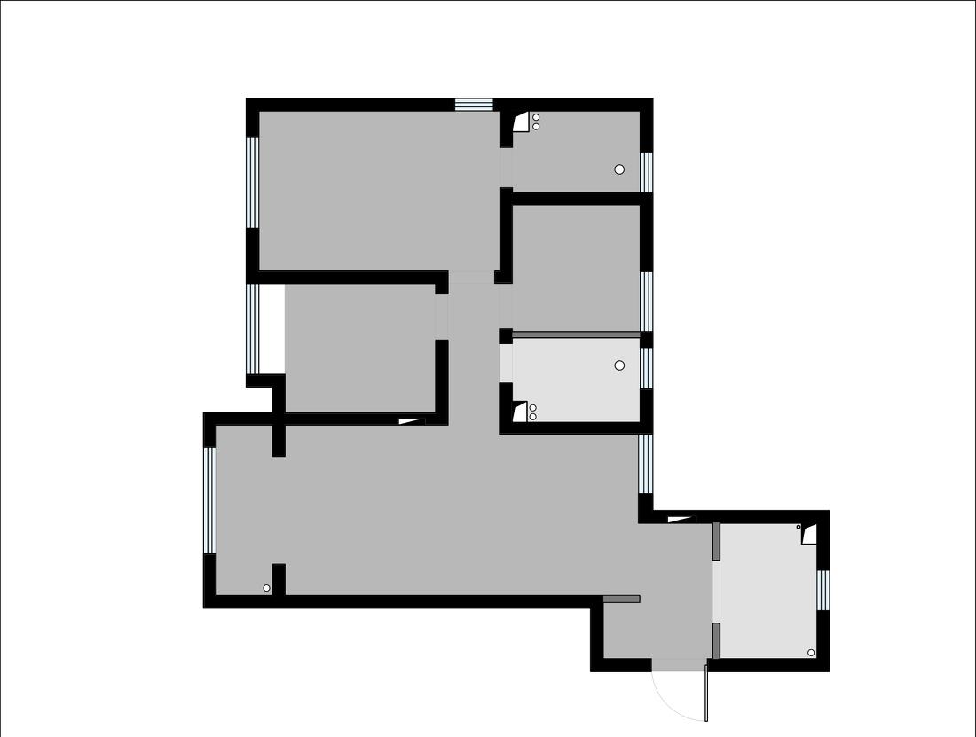 极简黑白灰调乐高主题平层设计-0