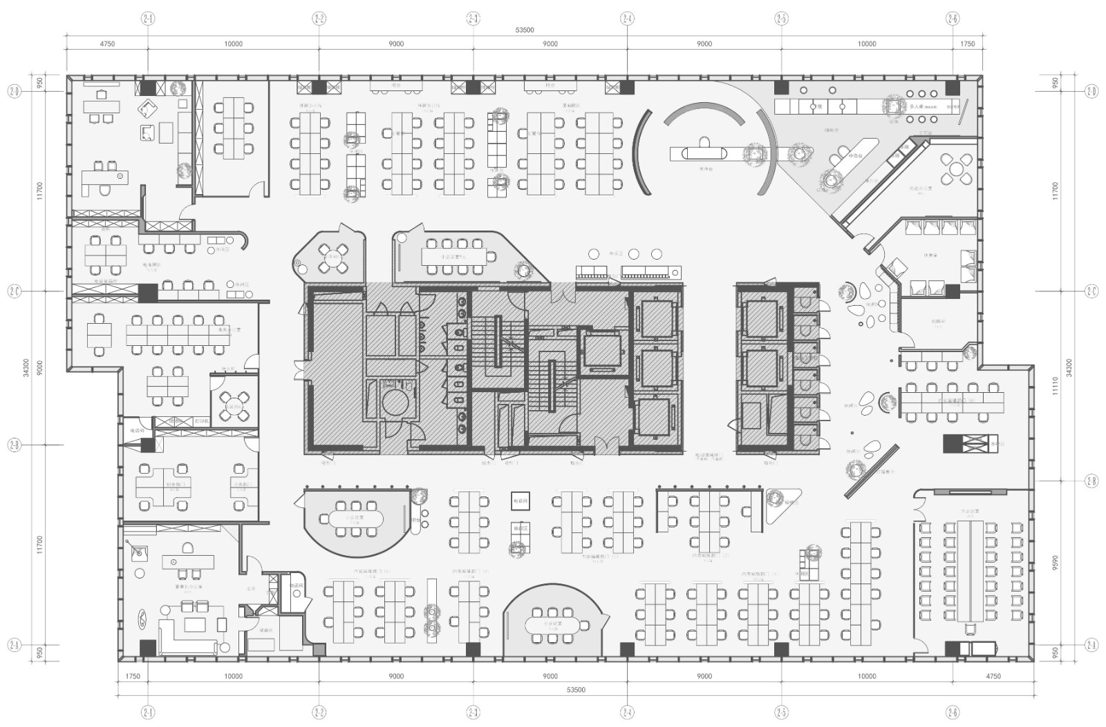 逻辑生成 · 新媒体集团年轻化办公空间设计-2
