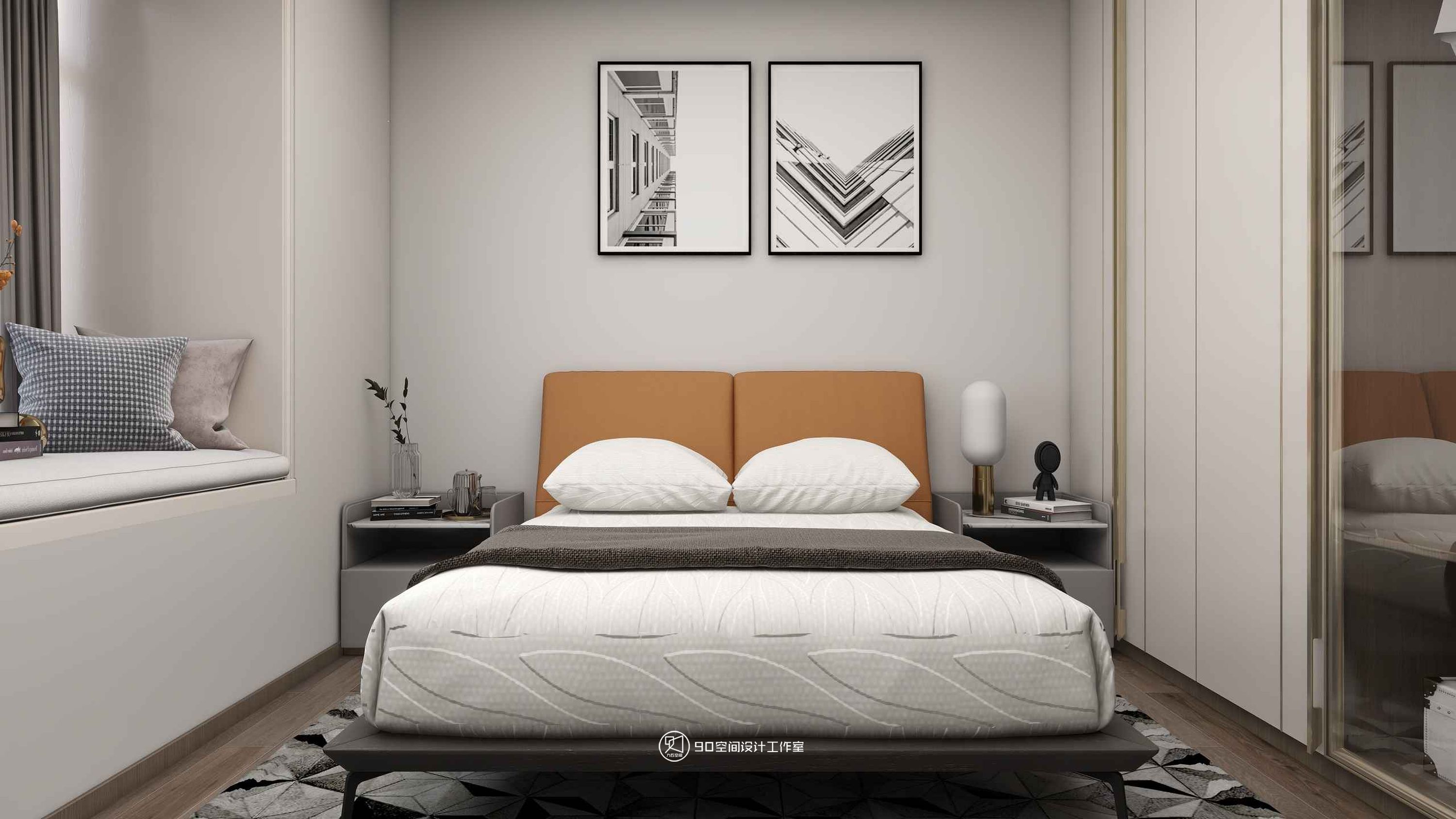 理想 · 185 平方现代奶油色调空间设计-32